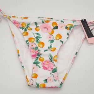 Victoria's Secret Side- Tie String Cheeky Bikini Bottom White‎ Lemon